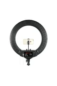 ASFAL 18 Inç Kumandalı Işık Led 210 Cm Tripod Youtuber Video Selfie Stüdyo Makyaj Tiktok Işığı Ring Light - 2