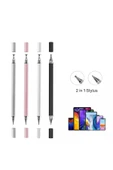 ASFAL Android ve İos Uyumlu Dokunmatik Kalem 2 in 1 Kalem Tüm Telefon ve Tabletlerle Uyumlu Stylus Kalem - 4