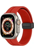 ASFAL Apple Watch 42 44 45 49 Mm 1 2 3 4 5 6 Se 7 8 Watch Ultra Uyumlu Kordon Manyetik Tokalı Mıknatıslı thumbnail 1