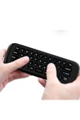 ASFAL Klavyeli, Ses Komut Özellikli 2.4G Air Mouse Kablosuz Kumanda Akıllı Televizyon Kumandası - 4