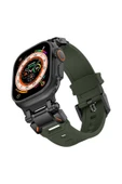 ASFAL Metal Başlıklı Silikon Kordon, Apple Watch Uyumlu Kordon 42mm 44mm 45mm 49mm Uyumlu Kordon thumbnail 3