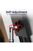 ASFAL Metal, Yükseklik ve Açı Ayarlı Masaüstü Telefon ve Tablet Tutucu Taşınabilir Tablet, Telefon Standı - 8