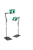 ASFAL 155 Cm Metal Ayaklı Telefon Ve Tablet Tutucu Katlanabilir Döner Başlıklı Tablet Standı - 1