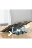 ASFAL Metal Yükseklik Ayarlı Çantalı Tablet ve Laptop Standı Taşınabilir Masaüstü Macbook ve Laptop Tutucu - 8