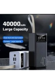 ASFAL Taşınabilir 40000 Mah Powerbank Dijital Göstergeli Işıklı Kamp İçin Powerbank Güç Deposu - 4