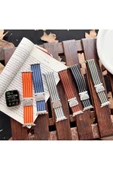 ASFAL Apple Watch 3/4/5/6/7/8/9/10/se/ultra/ultra2 44mm/45mm/46mm/49mm Uyumlu Kumaş Kordon - 6