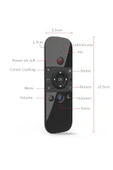 ASFAL Klavyeli, Ses Komut Özellikli 2.4G Air Mouse Kablosuz Kumanda Akıllı Televizyon Kumandası - 5