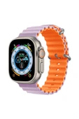 ASFAL Apple Watch Uyumlu 42 Mm 44 Mm 45 Mm 49 Mm Kordon 1/2/3/4/5/6/se/7/8 Watch Ultra Çift Renk Ocean - 1