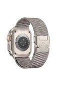 ASFAL Apple Watch 3/4/5/6/7/8/9/10/se/ultra/ultra2 44mm/45mm/46mm/49mm Uyumlu Milano Metal Hasır Kordon thumbnail 4