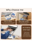 ASFAL 30 Kg Taşıma Kapasiteli, 17' Uyumlu, 360° Dönen Masaüstü Metal Laptop ve Tablet Standı Laptop Tutucu - 3