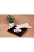 ASFAL Siyah Pleksi Tepsi 20x20 Cm Servis, Kahve, Çay, Sunum Ve Hediyelik Tepsi 3mm - 1