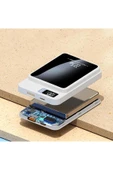 ASFAL Hızlı Şarj Destekli Dijital, Kablosuz Şarjlı 10000 mAh, 22.5W Manyetik Powerbank Magsafe Şarj Cihazı thumbnail 3
