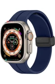 ASFAL Apple Watch 42 44 45 49 Mm 1 2 3 4 5 6 Se 7 8 Watch Ultra Uyumlu Kordon Manyetik Tokalı Mıknatıslı - 1
