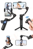 ASFAL Akıllı Tripod Hareketli Gimbal Kumandalı Çok Amaçlı Video Selfie Telefon Tutucu - 1