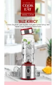 ASFAL Metal Bıçaklı 450 ml Taşınabilir Kişisel El Blenderi Şarjlı Buz Kıran Meyve Karıştırıcı Mix Shaker - 3