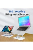 ASFAL 360° Dönebilen Açısı ve Yüksekliği Ayarlanabilir Portatif Tablet, Macbook, Notebook ve Laptop Standı - 2