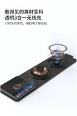 ASFAL Katlanabilir 15W 3 in 1 Apple Watch Uyumlu Hızlı Şarj Magsafe Masaüstü Kablosuz Şarj Standı - 6