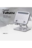 ASFAL 14 inçe Kadar Uyumlu Metal 360° Dönen Katlanabilir Telefon Bilgisayar ve Tablet Standı Tablet Tutucu - 5
