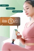 ASFAL Taşınabilir Şarjlı Masaj Aleti Beyaz 4 Başlıklı 1500mAh Batarya 45db Ses Seviyesi Farklı Titreşimler - 3