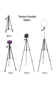 NEEPHO NP-3180S 129 Cm Tripod Bluetooth Kumandalı Profesyonel Telefon Kamera Tutucu Çantalı Tripod - 3