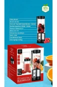 ASFAL Çelik Bıçaklı Şarjlı 450 ml + 350 ml Bardaklı El Blender Shake Smoothie Buz Kırıcı Blender - 4