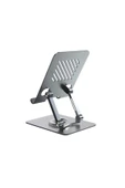 ASFAL 14 inç Uyumlu, Metal, 360° Dönen Masaüstü Telefon ve Tablet Standı Tablet ve Telefon Tutucu - 5