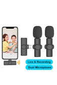 ASFAL Type-c Uyumlu Ikili Kablosuz Yaka Mikrofonu, Wireless Canlı Yayın, Youtube, Tiktok, Yaka Mikrofonu - 1