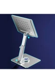 ASFAL Alüminyum, Açı ve Yükseklik Ayarlı 360° Dönen Masaüstü Telefon Laptop, Macbook İpad ve Tablet Standı - 6