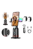 ASFAL Yüz Takibi Yapan 360° Dönen Işıklı  Kumandalı Gimbal Video Çekimi İçin Taşınabilir Akıllı Tripod - 1