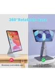 ASFAL Alüminyum, Açı ve Yükseklik Ayarlı 360° Dönen Masaüstü Telefon Laptop, Macbook İpad ve Tablet Standı - 3