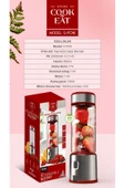 ASFAL Metal Bıçaklı 450 ml Taşınabilir Kişisel El Blenderi Şarjlı Buz Kıran Meyve Karıştırıcı Mix Shaker - 4