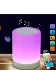ASFAL Kablosuz Speaker Dokunmatik Lamba Renkli Led Işık Bluetooth Hoparlör Usb Şarjlı - 7