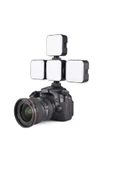 ASFAL 49 Ledli Selfie Işığı Tripod ve Kamera Uyumlu Taşınabilir Mini Led Işık Selfie ve Video Işığı - 3