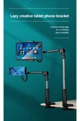 ASFAL Fonksiyonel Masaüstü Ayarlanabilir Telefon Ve Tablet Tutucu Stand, Yatak Başlık Telefon Tutucu - 2