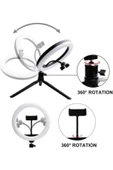 ASFAL 13 Inç (33 CM) Rgb Çok Renkli Led Make Up Selfie Işığı 210 Cm Tripot Selfie Çubuğu Tiktok Işığı - 2