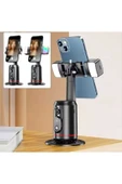 ASFAL Yüz Takibi Yapan 360° Dönen Işıklı  Kumandalı Gimbal Video Çekimi İçin Taşınabilir Akıllı Tripod - 6