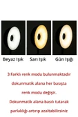 ASFAL Telefon Standlı 30 Ledli Dokunmatik, Şarjlı, Okuma Lambası Masa Lambası Gece Lambası 3 Renk Işıklı - 3