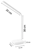 ASFAL Telefon Standlı 30 Ledli Dokunmatik, Şarjlı, Okuma Lambası Masa Lambası Gece Lambası 3 Renk Işıklı - 2