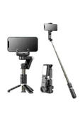 ASFAL Bluetooth Kumandalı Işıklı Gimbal, Taşınabilir 360° Dönebilen Tripod Işıklı Selfie Işığı - 1