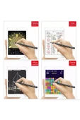 ASFAL Android ve İos Uyumlu Dokunmatik Kalem 2 in 1 Kalem Tüm Telefon ve Tabletlerle Uyumlu Stylus Kalem - 2