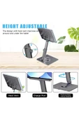 ASFAL Alüminyum, Açı ve Yükseklik Ayarlı 360° Dönen Masaüstü Telefon Laptop, Macbook İpad ve Tablet Standı - 2
