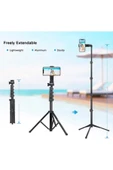 ASFAL 180 cm, Fotoğraf ve Video Çekim Standı, Tutacaklı Çantalı, Telefon ve Kamera Uyumlu Tripod , Monopod thumbnail 1