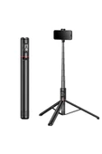 ASFAL 183 cm Bluetooth Kumandalı Katlanabilir Selfie Çubuğu Alüminyum Taşınabilir  Sağlam Tripod - 8