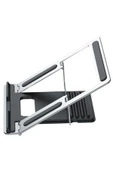 ASFAL Metal Yükseklik Ayarlı Çantalı Tablet ve Laptop Standı Taşınabilir Masaüstü Macbook ve Laptop Tutucu - 5