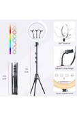 ASFAL 45 cm Rgb Işık, Kumanda Ve Çantalı -210 Cm Tripot Renkli Makyaj Tiktok Selfie Işığı Selfie Tripod - 2