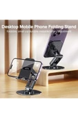 ASFAL 360° Dönebilen Masaüstü Telefon ve Tablet Tutucu Katlanabilir Taşınabilir Tablet ve Telefon Standı - 1