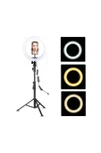 ASFAL 10" Halka Led 210 Cm Tripodlu Youtuber Video Selfie Stüdyo Makyaj Tiktok Işığı Ring Light thumbnail 2
