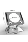 ASFAL 360° Dönen 17 inç Uyumlu Katlanabilir Taşınabilir Masaüstü Telefon, Macbook, Tablet, Laptop Tutucu - 7