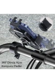 ASFAL Ayarlanabilir 360° Dönebilen Motorsiklet, Scoter, Bebek Arabası ve Bisiklet Telefon Tutucu - 6