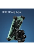 ASFAL Ayarlanabilir 360° Dönebilen Motorsiklet, Scoter, Bebek Arabası ve Bisiklet Telefon Tutucu - 5